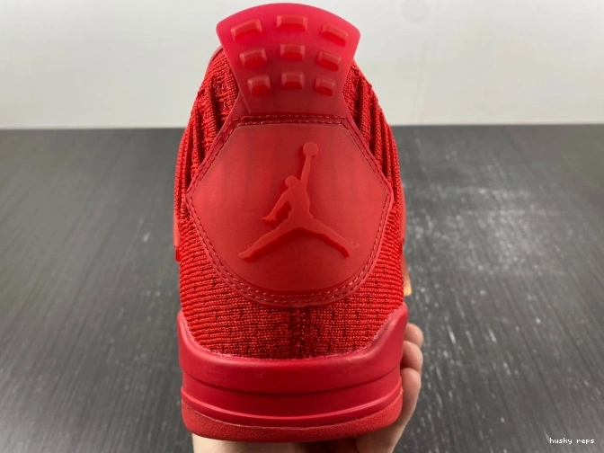 Cheap Husky Jordan AQ3559-600 4 Flyknit Retro Red 0814
